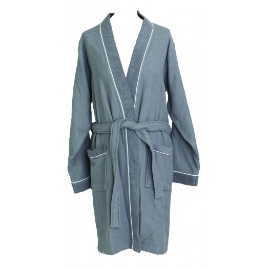 Peignoir MIAMI Silver Coton Lin