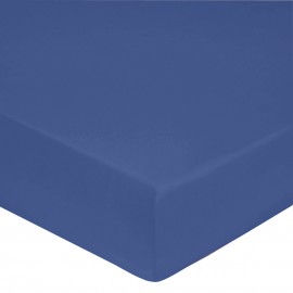 Drap housse Percale Bleu Royal, FRANCOIS HANS