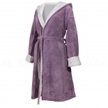 Peignoir MENTON Prune,  Coton & Lin