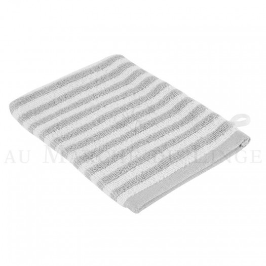 Gant de toilette BOSTON Gris Perle 450gr coton Gant de toilette BOSTON Gris Perle 450gr coton