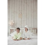 Kids Unis Blanc,  Coton & Lin