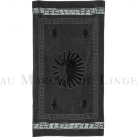 SUN Anthracite Drap de Plage COTON & LIN