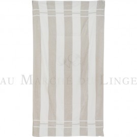 Marina Gris Perle Drap de Plage COTON & LIN