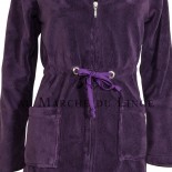 Peignoir ISLAND Prune,  Coton & Lin