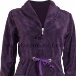 Peignoir ISLAND Prune,  Coton & Lin