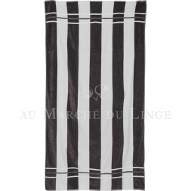 Marina Anthracite Drap de Plage COTON & LIN