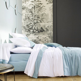 PARURE DE LIT PERCALE ABSOLUE Aqua, FRANCOIS HANS