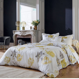 PARURE SATIN DE COTON, TULIPE MANIA Miel, SANDERSON