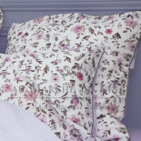 Parure en percale, JARDIN FLEURI Lila
