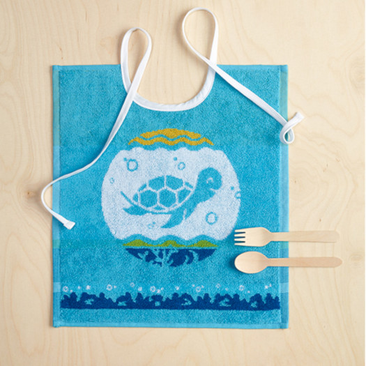 Bavoir enfant Tortue bleu turquoise, TURTLE De Witte Lietaer Bavoir enfant Tortue bleu turquoise, TURTLE De Witte Lietaer
