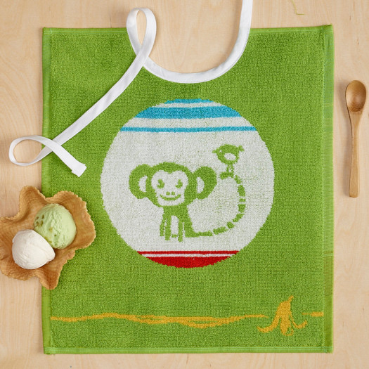 Bavoir enfant Singe vert, MONKEY De Witte Lietaer