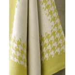 Torchon coton Pied de Poule Jaune Vert De Witte Lieater