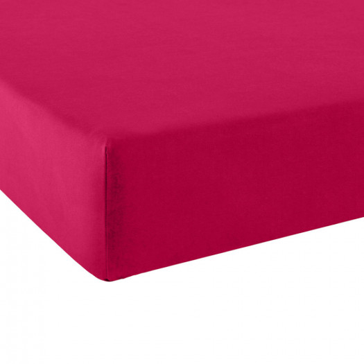 Drap housse Percale FRAMBOISE, ANNE DE SOLENE