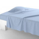 Drap plat Percale AZUR, ANNE DE SOLENE