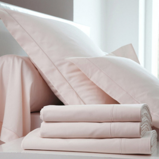Drap housse Satin Guimauve, FRANCOIS HANS Drap housse Satin Guimauve, FRANCOIS HANS