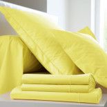 PARURE PERCALE UNI Citron, FRANCOIS HANS