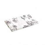 PARURE PERCALE PROMENADE Graphite, LES TOILES DES VOSGES