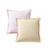 PARURE PERCALE FANTAISIE Miel, BLANC DES VOSGES