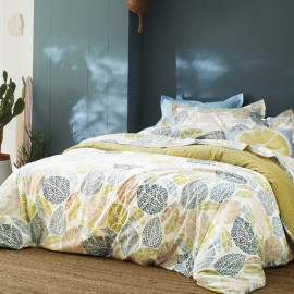 PARURE PERCALE PAMPA Soleil, BLANC DES VOSGES