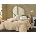 PERCALE LAVEE Boheme Creme, BLANC DES VOSGES