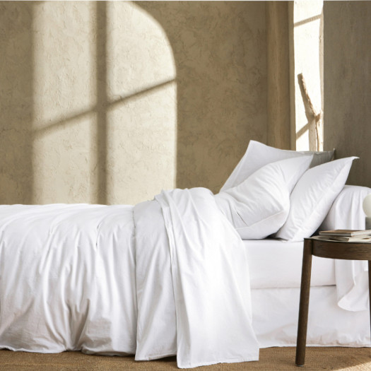 PERCALE LAVEE Boheme Blanc, BLANC DES VOSGES