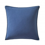 PERCALE LAVEE Boheme Indigo, BLANC DES VOSGES