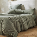 PERCALE LAVEE Boheme Toundra, BLANC DES VOSGES