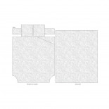 PARURE FLANELLE 100% COTON ORCHIDEE, TRADILINGE