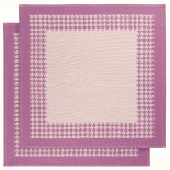 Torchon coton Pied de Poule Fuchsia De Witte Lieater