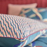 PARURE PERCALE CINÉTIQUE Paon, BLANC DES VOSGES