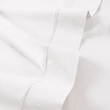Drap plat Percale BLANC, ANNE DE SOLENE