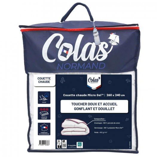 Couette Chaude Micro Gel 400gr/m2 Colas Normand