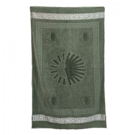 DRAP DE PLAGE SUN OLIVE, COTON&LIN