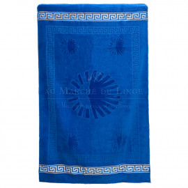 DRAP DE PLAGE SUN BLEU ROYAL, COTON&LIN