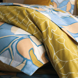 PARURE PERCALE UTOPIA Soleil, BLANC DES VOSGES