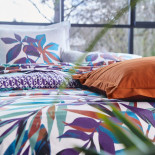 PARURE PERCALE EQUINOXE Violine, BLANC DES VOSGES