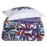 PARURE PERCALE EQUINOXE Violine, BLANC DES VOSGES