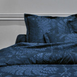 PARURE SATIN JACQUARD, PALMYRE Bleu Nuit, SANDERSON