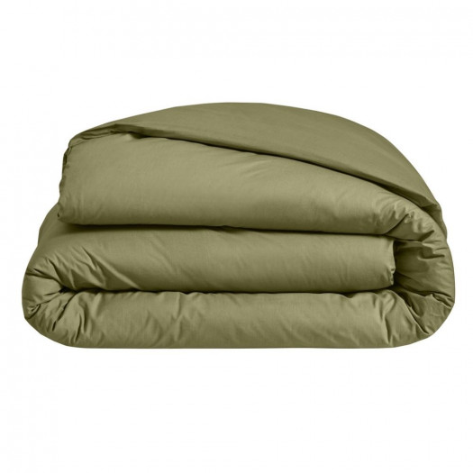PARURE PERCALE UNI Kaki, FRANCOIS HANS