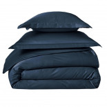 Drap housse Satin Bleu Corinthe, FRANCOIS HANS