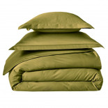 Drap housse Satin Olive, FRANCOIS HANS