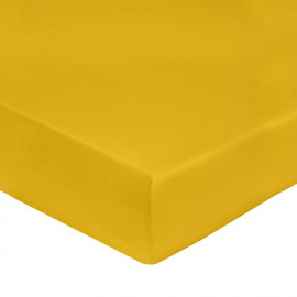 Drap housse Satin Jaune Impérial, FRANCOIS HANS
