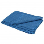 Plaid JADE Bleu Capri Toison d'Or